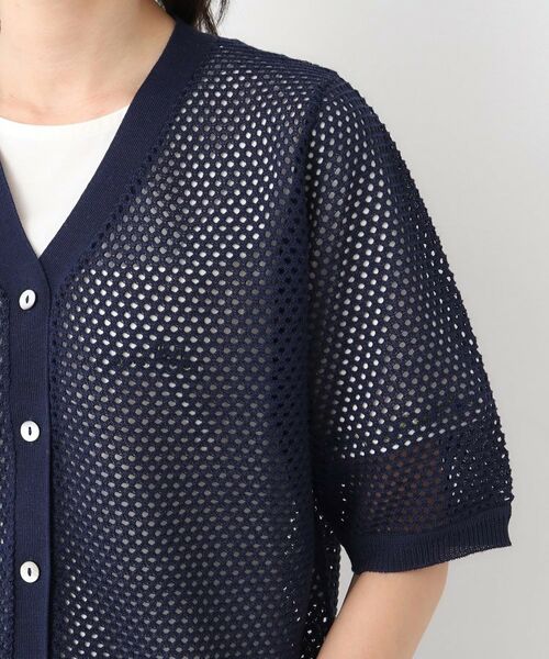 STORY掲載！/リネン混／体型カバーにおすすめ】フィッシュネット