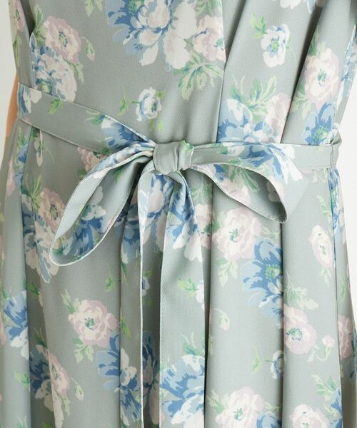 LAURA ASHLEY / ローラ アシュレイ ミニ丈・ひざ丈ワンピース | 【洗える／華やか見え】ブラムウェル柄 シフォンワンピース | 詳細15