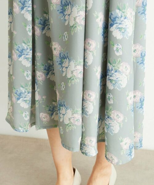 LAURA ASHLEY / ローラ アシュレイ ミニ丈・ひざ丈ワンピース | 【洗える／華やか見え】ブラムウェル柄 シフォンワンピース | 詳細16