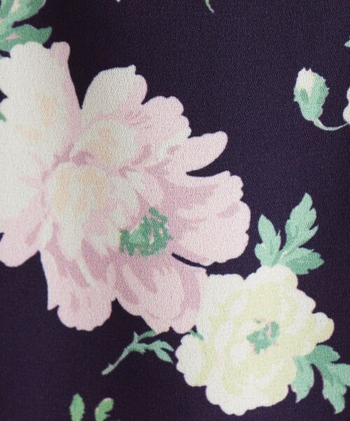 LAURA ASHLEY / ローラ アシュレイ ミニ丈・ひざ丈ワンピース | 【洗える／華やか見え】ブラムウェル柄 シフォンワンピース | 詳細4