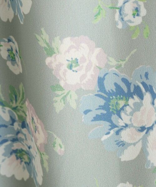 LAURA ASHLEY / ローラ アシュレイ ミニ丈・ひざ丈ワンピース | 【洗える／華やか見え】ブラムウェル柄 シフォンワンピース | 詳細8