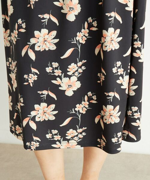 LAURA ASHLEY / ローラ アシュレイ ロング・マキシ丈ワンピース | 【洗える/ジャージ素材/同柄アイテムあり】ミラ柄ワンピース | 詳細10