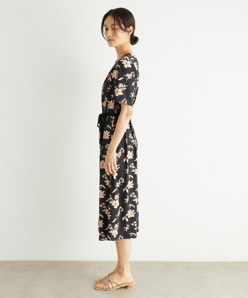 LAURA ASHLEY / ローラ アシュレイ ロング・マキシ丈ワンピース | 【洗える/ジャージ素材/同柄アイテムあり】ミラ柄ワンピース | 詳細6