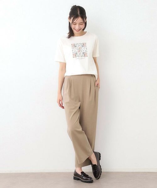 LAURA ASHLEY / ローラ アシュレイ パンツ | 【ストレッチ/ウエストゴム/毛羽立ちにくい】サイロドライギャバ トラウザー | 詳細6