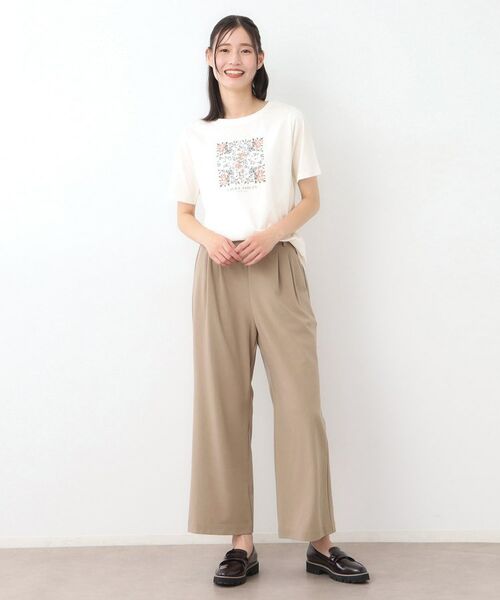 LAURA ASHLEY / ローラ アシュレイ パンツ | 【ストレッチ/ウエストゴム/毛羽立ちにくい】サイロドライギャバ トラウザー | 詳細7