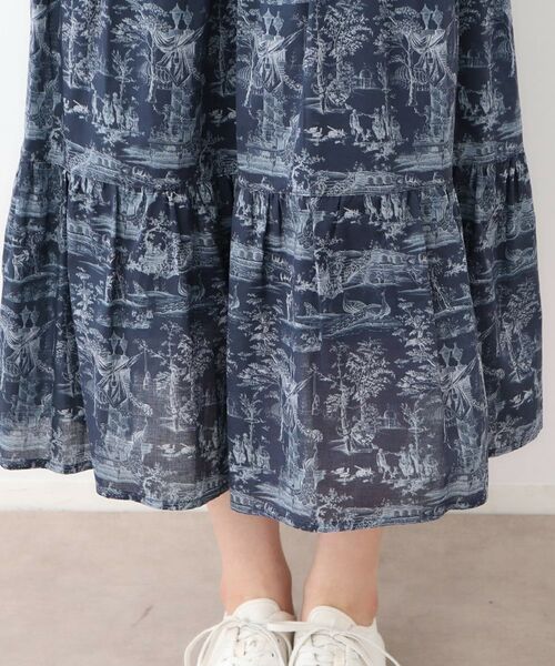 LAURA ASHLEY / ローラ アシュレイ ロング・マキシ丈スカート | 【ウエストゴム／コットン100％／同柄アイテムあり】ブレイスミス トワル柄 スカート | 詳細13