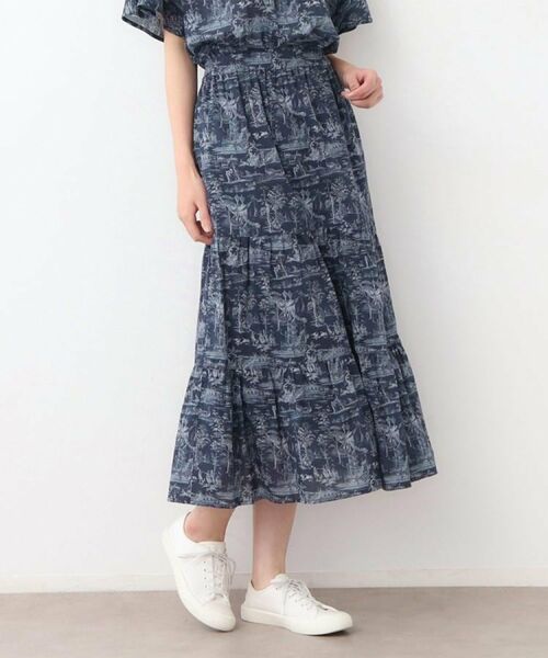 LAURA ASHLEY / ローラ アシュレイ ロング・マキシ丈スカート | 【ウエストゴム／コットン100％／同柄アイテムあり】ブレイスミス トワル柄 スカート | 詳細14