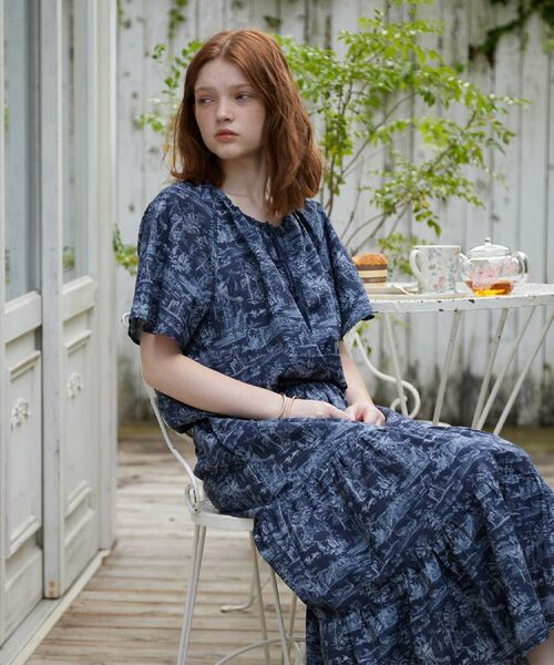 LAURA ASHLEY / ローラ アシュレイ ロング・マキシ丈スカート | 【ウエストゴム／コットン100％／同柄アイテムあり】ブレイスミス トワル柄 スカート | 詳細15