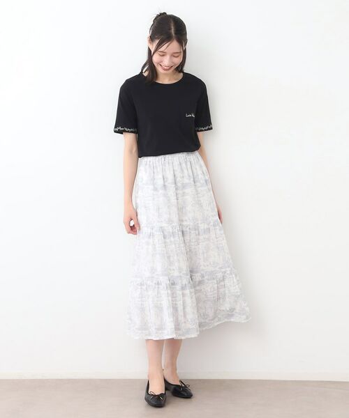 LAURA ASHLEY / ローラ アシュレイ ロング・マキシ丈スカート | 【ウエストゴム／コットン100％／同柄アイテムあり】ブレイスミス トワル柄 スカート | 詳細2