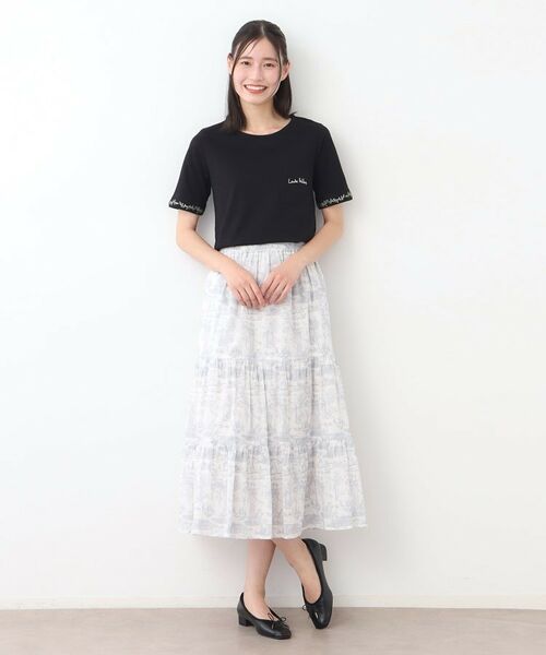 LAURA ASHLEY / ローラ アシュレイ ロング・マキシ丈スカート | 【ウエストゴム／コットン100％／同柄アイテムあり】ブレイスミス トワル柄 スカート | 詳細3