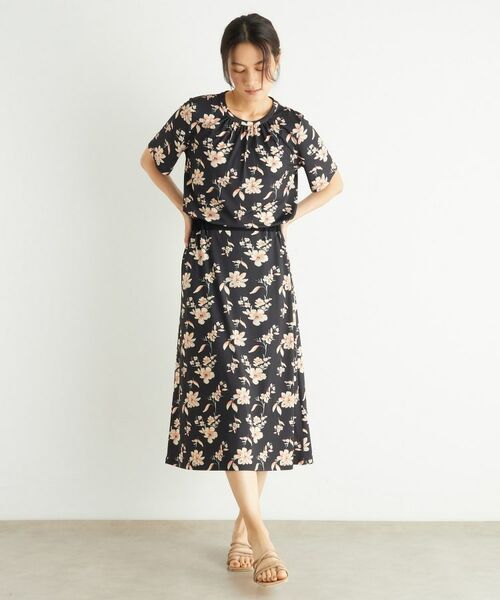 LAURA ASHLEY / ローラ アシュレイ スカート | 【洗える／ジャージ素材／同柄アイテムあり】ミラ柄スカート | 詳細2