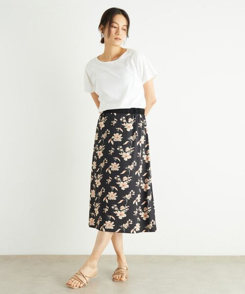 LAURA ASHLEY / ローラ アシュレイ スカート | 【洗える／ジャージ素材／同柄アイテムあり】ミラ柄スカート | 詳細3