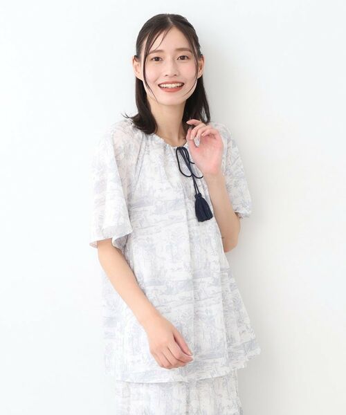 LAURA ASHLEY / ローラ アシュレイ シャツ・ブラウス | 【コットン100％／同柄アイテムあり】ブレイスミス トワル柄 ブラウス | 詳細1