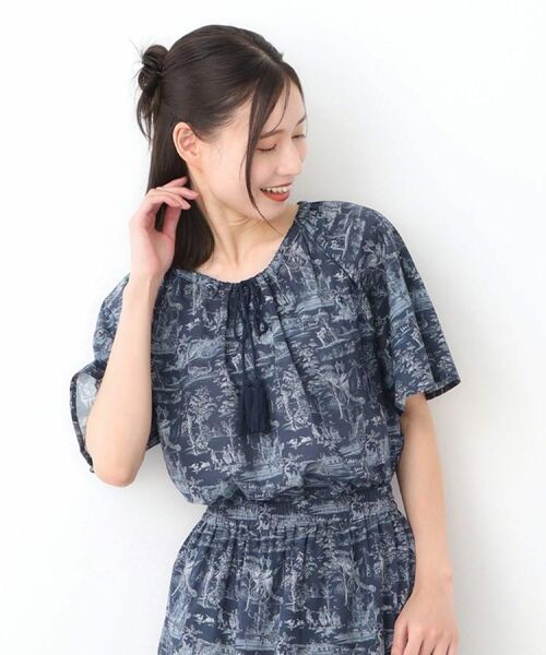 LAURA ASHLEY / ローラ アシュレイ シャツ・ブラウス | 【コットン100％／同柄アイテムあり】ブレイスミス トワル柄 ブラウス | 詳細16