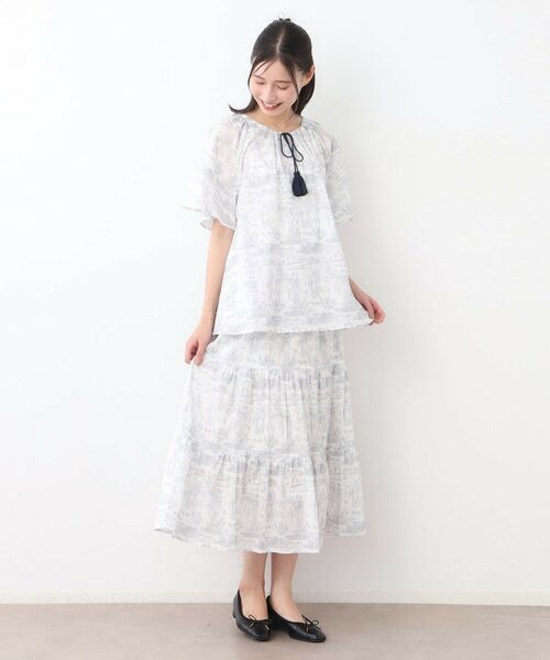 LAURA ASHLEY / ローラ アシュレイ シャツ・ブラウス | 【コットン100％／同柄アイテムあり】ブレイスミス トワル柄 ブラウス | 詳細2