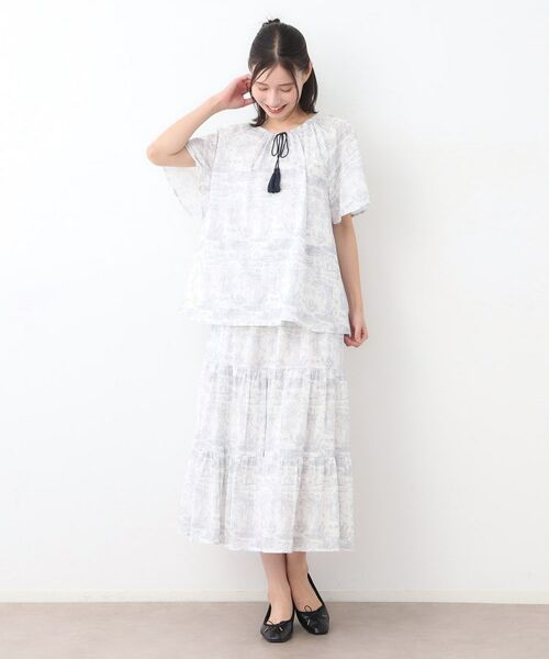 LAURA ASHLEY / ローラ アシュレイ シャツ・ブラウス | 【コットン100％／同柄アイテムあり】ブレイスミス トワル柄 ブラウス | 詳細3