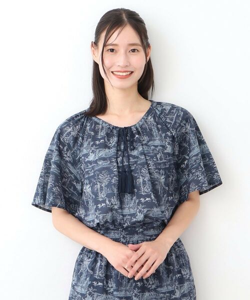 LAURA ASHLEY / ローラ アシュレイ シャツ・ブラウス | 【コットン100％／同柄アイテムあり】ブレイスミス トワル柄 ブラウス | 詳細5