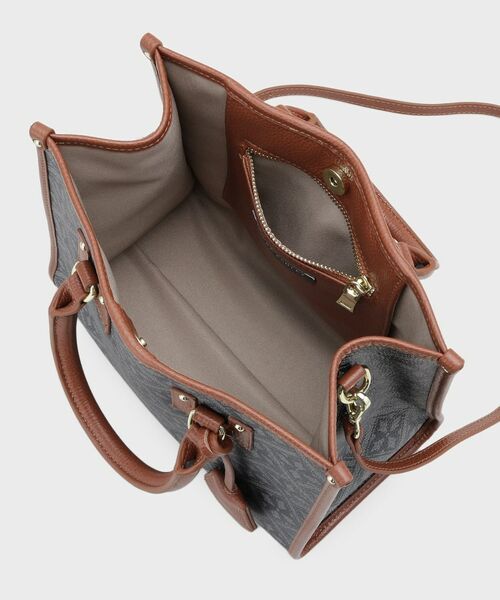 LAURA ASHLEY / ローラ アシュレイ トートバッグ | 【牛革/ショルダーベルト付き/Sサイズ】ミスタージョーンズ柄 バッグ | 詳細11