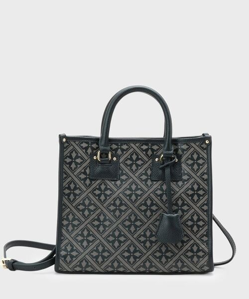 LAURA ASHLEY / ローラ アシュレイ トートバッグ | 【牛革/ショルダーベルト付き/Sサイズ】ミスタージョーンズ柄 バッグ | 詳細5