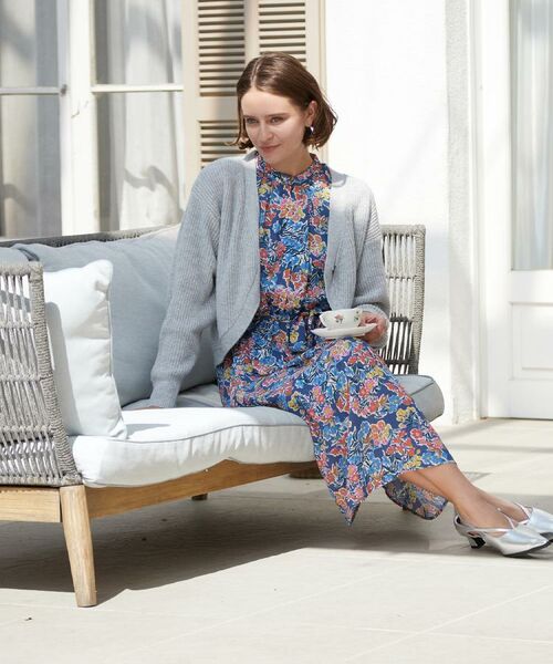 LAURA ASHLEY / ローラ アシュレイ ロング・マキシ丈ワンピース | 【WEB限定/洗える】ハニーボーン柄 ワンピース | 詳細17