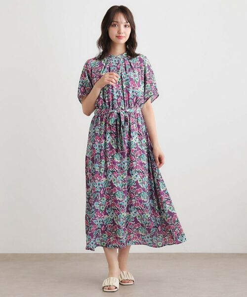 LAURA ASHLEY / ローラ アシュレイ ロング・マキシ丈ワンピース | 【WEB限定/洗える】ハニーボーン柄 ワンピース | 詳細2