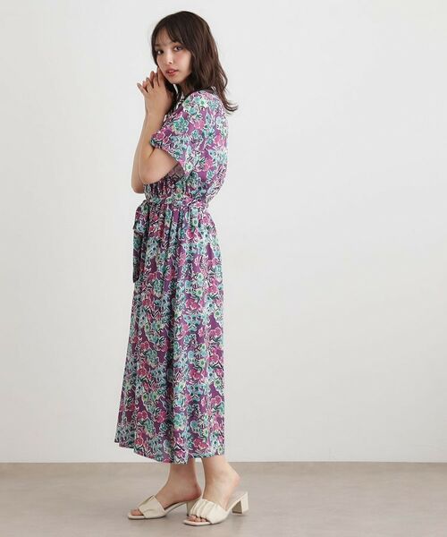 LAURA ASHLEY / ローラ アシュレイ ロング・マキシ丈ワンピース | 【WEB限定/洗える】ハニーボーン柄 ワンピース | 詳細3