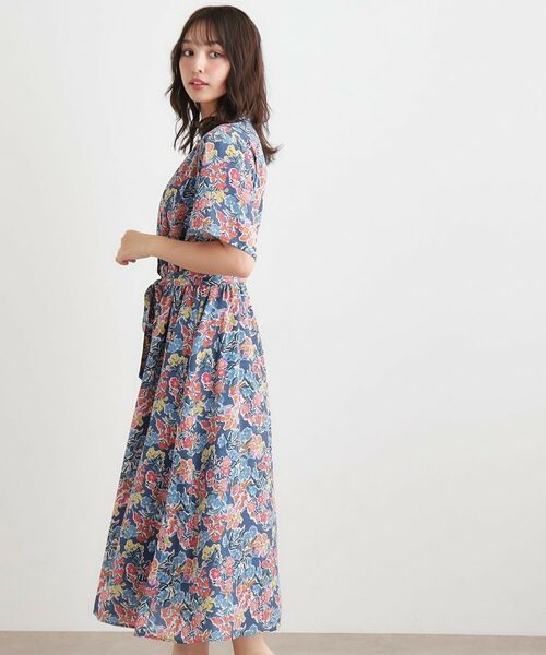 LAURA ASHLEY / ローラ アシュレイ ロング・マキシ丈ワンピース | 【WEB限定/洗える】ハニーボーン柄 ワンピース | 詳細5