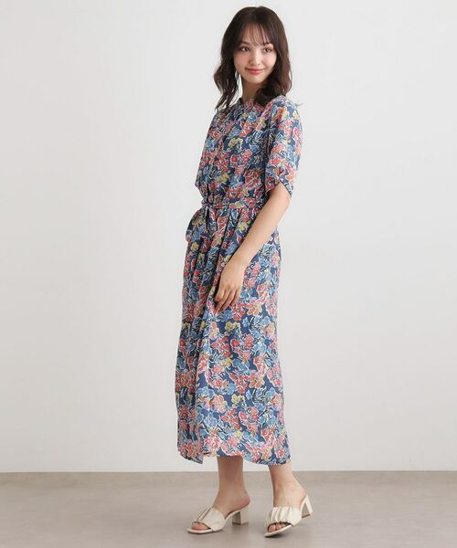 LAURA ASHLEY / ローラ アシュレイ ロング・マキシ丈ワンピース | 【WEB限定/洗える】ハニーボーン柄 ワンピース | 詳細6