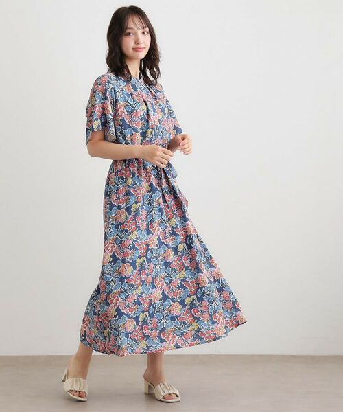 LAURA ASHLEY / ローラ アシュレイ ロング・マキシ丈ワンピース | 【WEB限定/洗える】ハニーボーン柄 ワンピース | 詳細7
