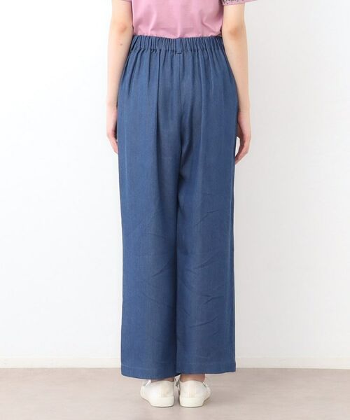 LAURA ASHLEY / ローラ アシュレイ デニムパンツ | 【STORY掲載!/ウエストゴム/タックあり】セルロースデニム イージーパンツ | 詳細11