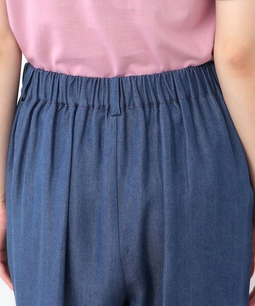 LAURA ASHLEY / ローラ アシュレイ デニムパンツ | 【STORY掲載!/ウエストゴム/タックあり】セルロースデニム イージーパンツ | 詳細13