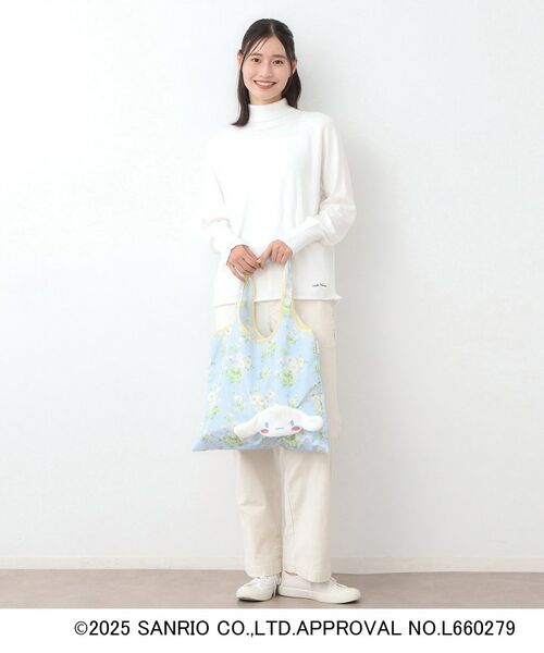 LAURA ASHLEY / ローラ アシュレイ エコバッグ | 【サンリオキャラクターズ コラボ】シナモロール×セルハムデイジー柄 パッカブルトートバッグ | 詳細2