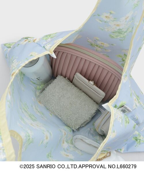 LAURA ASHLEY / ローラ アシュレイ エコバッグ | 【サンリオキャラクターズ コラボ】シナモロール×セルハムデイジー柄 パッカブルトートバッグ | 詳細7