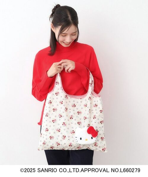 LAURA ASHLEY / ローラ アシュレイ エコバッグ | 【サンリオキャラクターズ コラボ】ハローキティ×ロザンヌ柄 パッカブルトートバッグ | 詳細1