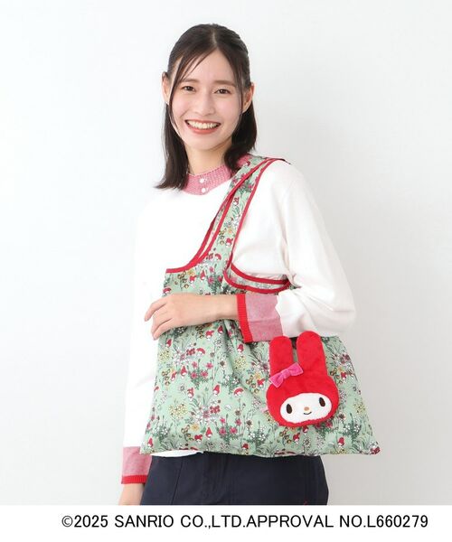 LAURA ASHLEY / ローラ アシュレイ エコバッグ | 【サンリオキャラクターズ コラボ】マイメロディ×メドウヴェール柄 パッカブルトートバッグ | 詳細1