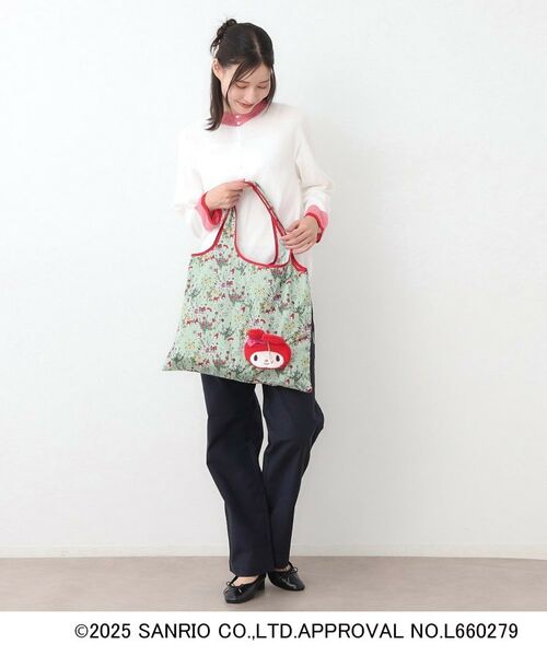 LAURA ASHLEY / ローラ アシュレイ エコバッグ | 【サンリオキャラクターズ コラボ】マイメロディ×メドウヴェール柄 パッカブルトートバッグ | 詳細2