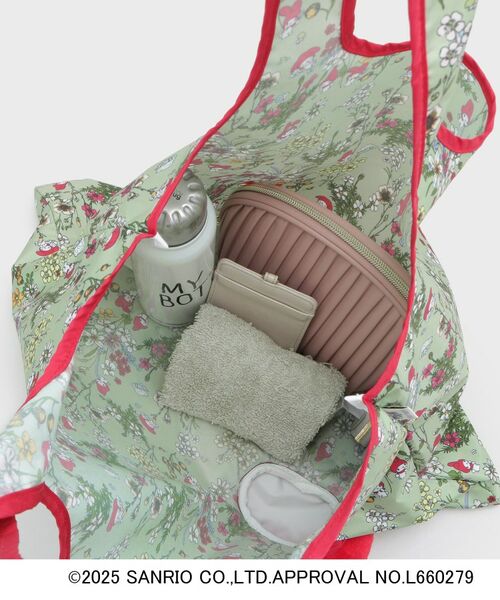 LAURA ASHLEY / ローラ アシュレイ エコバッグ | 【サンリオキャラクターズ コラボ】マイメロディ×メドウヴェール柄 パッカブルトートバッグ | 詳細7