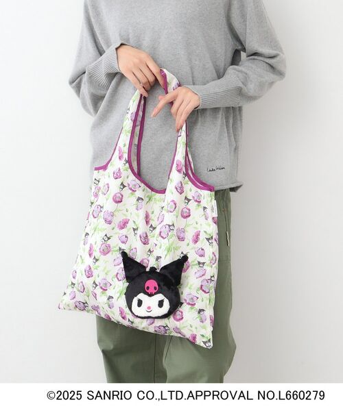 LAURA ASHLEY / ローラ アシュレイ エコバッグ | 【サンリオキャラクターズ コラボ】クロミ×フレッシュフォード柄 パッカブルトートバッグ | 詳細1