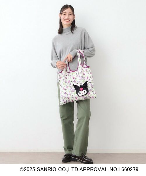 LAURA ASHLEY / ローラ アシュレイ エコバッグ | 【サンリオキャラクターズ コラボ】クロミ×フレッシュフォード柄 パッカブルトートバッグ | 詳細2