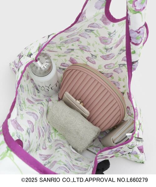 LAURA ASHLEY / ローラ アシュレイ エコバッグ | 【サンリオキャラクターズ コラボ】クロミ×フレッシュフォード柄 パッカブルトートバッグ | 詳細7
