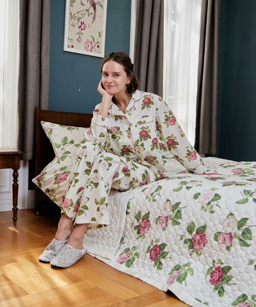 LAURA ASHLEY / ローラ アシュレイ ルームウェア | カミール柄 コットンプリントパジャマ | 詳細18