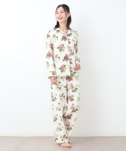 LAURA ASHLEY / ローラ アシュレイ ルームウェア | カミール柄 コットンプリントパジャマ | 詳細2