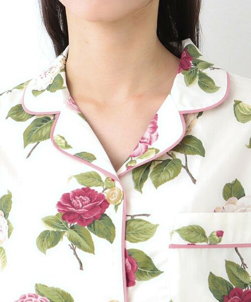 LAURA ASHLEY / ローラ アシュレイ ルームウェア | カミール柄 コットンプリントパジャマ | 詳細8