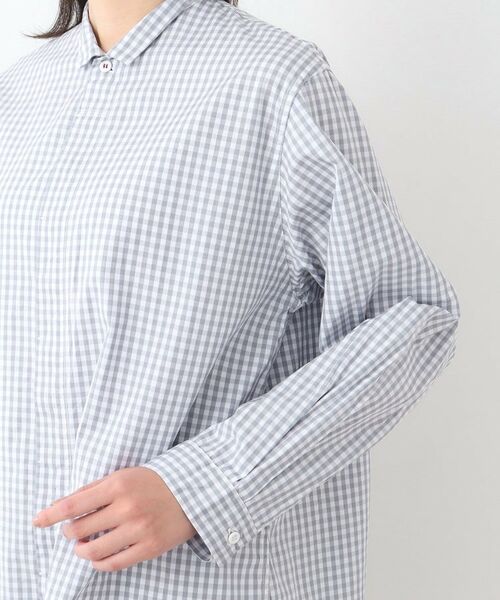 LAURA ASHLEY / ローラ アシュレイ シャツ・ブラウス | 【日本製/ワンマイルウエア】100番双糸使用 コットンオーバーシャツ | 詳細13