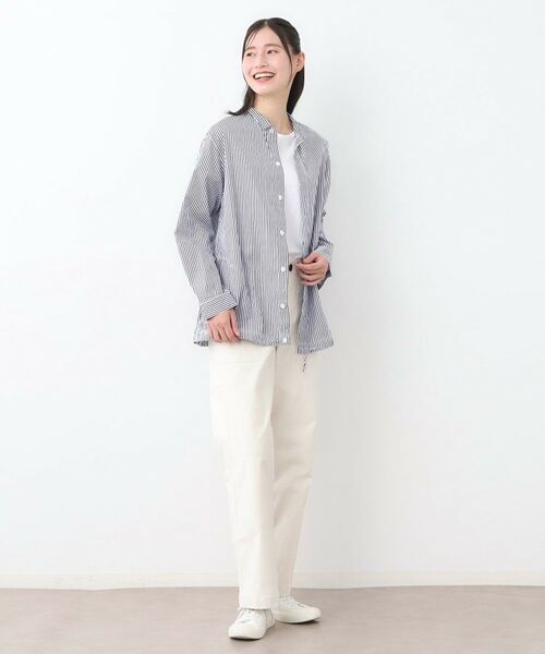 LAURA ASHLEY / ローラ アシュレイ シャツ・ブラウス | 【日本製/ワンマイルウエア】100番双糸使用 コットンオーバーシャツ | 詳細6