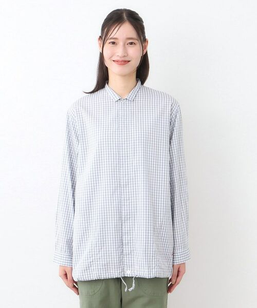 LAURA ASHLEY / ローラ アシュレイ シャツ・ブラウス | 【日本製/ワンマイルウエア】100番双糸使用 コットンオーバーシャツ | 詳細9