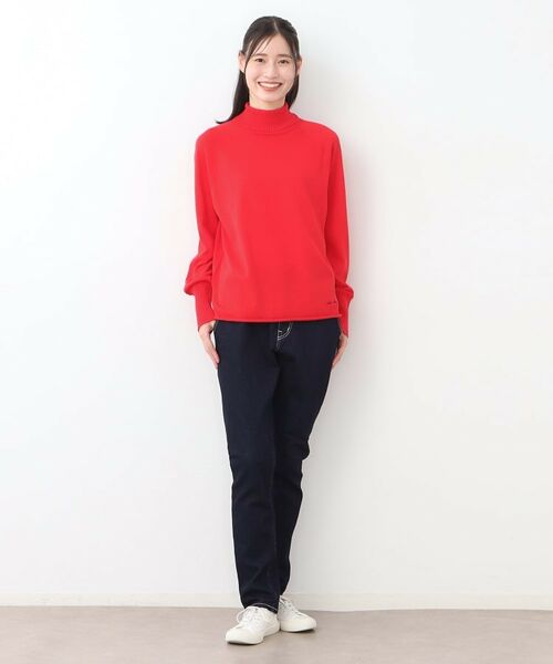 LAURA ASHLEY / ローラ アシュレイ ニット・セーター | 【日本製/ワンマイルウエア】コンパクトヤーン ハイネックプルオーバー | 詳細10