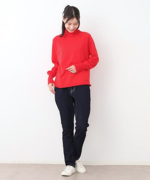 LAURA ASHLEY / ローラ アシュレイ ニット・セーター | 【日本製/ワンマイルウエア】コンパクトヤーン ハイネックプルオーバー | 詳細11