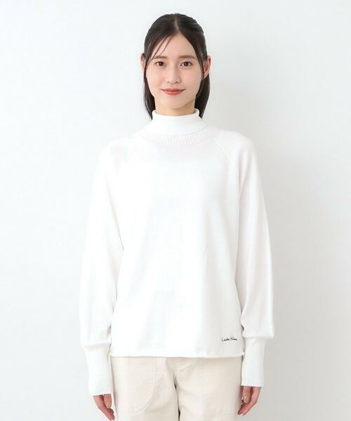 LAURA ASHLEY / ローラ アシュレイ ニット・セーター | 【日本製/ワンマイルウエア】コンパクトヤーン ハイネックプルオーバー | 詳細13