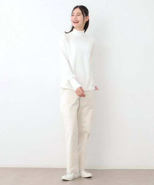 LAURA ASHLEY / ローラ アシュレイ ニット・セーター | 【日本製/ワンマイルウエア】コンパクトヤーン ハイネックプルオーバー | 詳細2